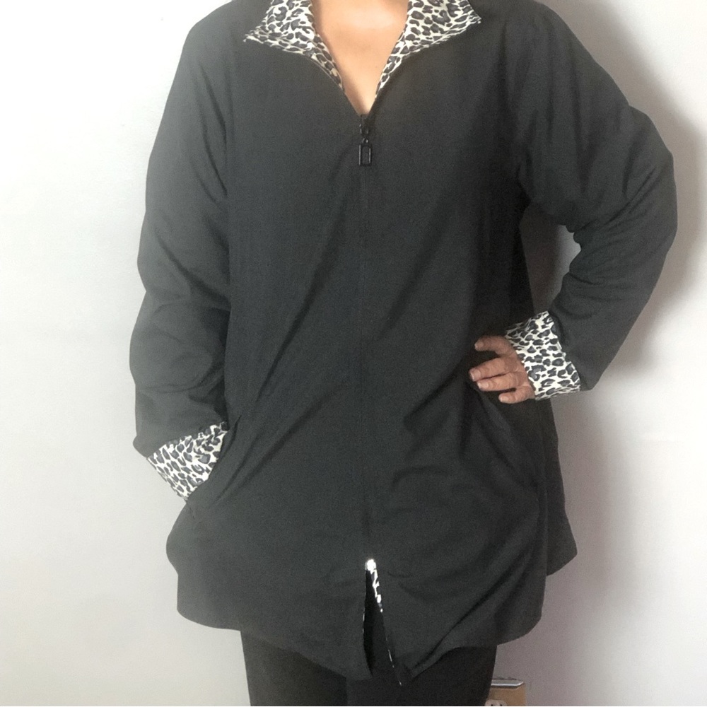 Blair Double-Sided Gabardine Zip Front Jacket
